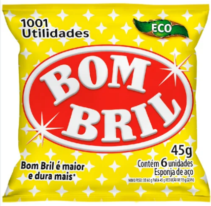 ESPONJA DE AÇO BOMBRIL 6UN 45GR