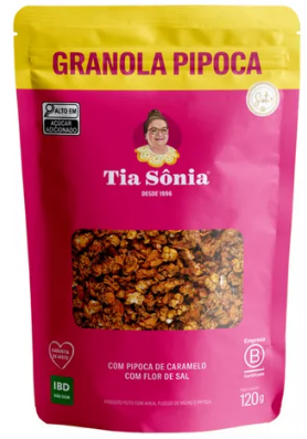 GRANOLA TIA SONIA PIPOCA 120GR