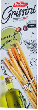 .GRISSINI BARBERO OLIVE 100GR