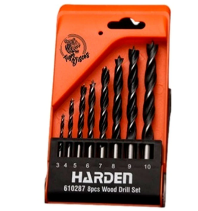 JOGO BROCA MADEIRA HARDEN 8PCS 1UN