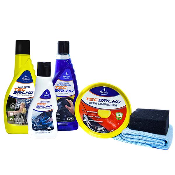 .KIT TECBRIL LIMPEZA CAR MASTER 6UN
