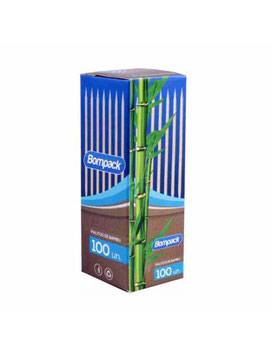 PALITO DENTE BOMPACK BAMBU 100UN