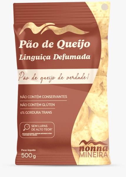 PAO QUEIJO NONNA LINGUIÇA D PC500GR