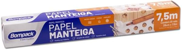 PAPEL MANTEIGA BOMPACK 0,28X7,5