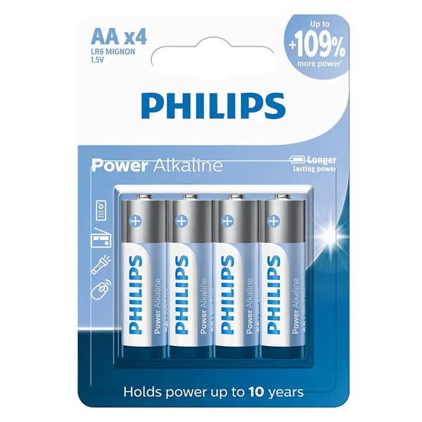 PILHA PHILIPS AA 4UN