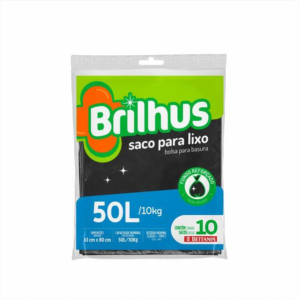 SACO LIXO BRILHUS 10x50LT