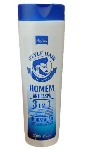 .SHAMPO HOMEM HEDERA ANTICASP 300ML