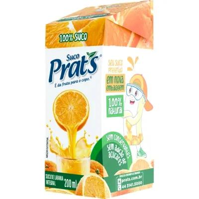 SUCO NATURAL PRATS LARANJA 200ML