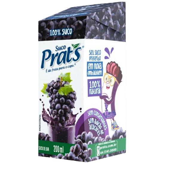 SUCO NATURAL PRATS UVA 200ML