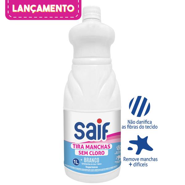 .TIRA MANCHAS SAIF S/CLORO BRAN 1LT