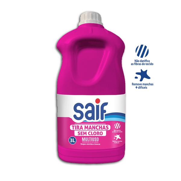 .TIRA MANCHAS SAIF S/CLORO MULT 3LT