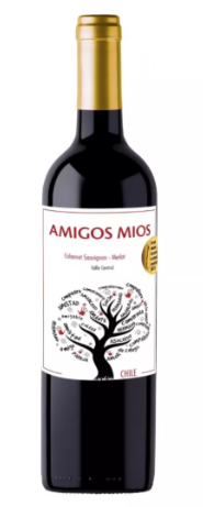 VINHO AMIGOS MIOS MERLOT 750ML