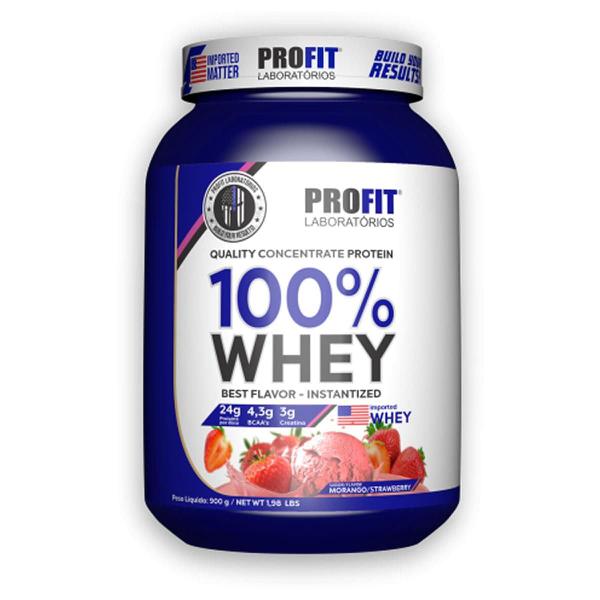 WHEY 100% PROFIT MORANGO PT900GR