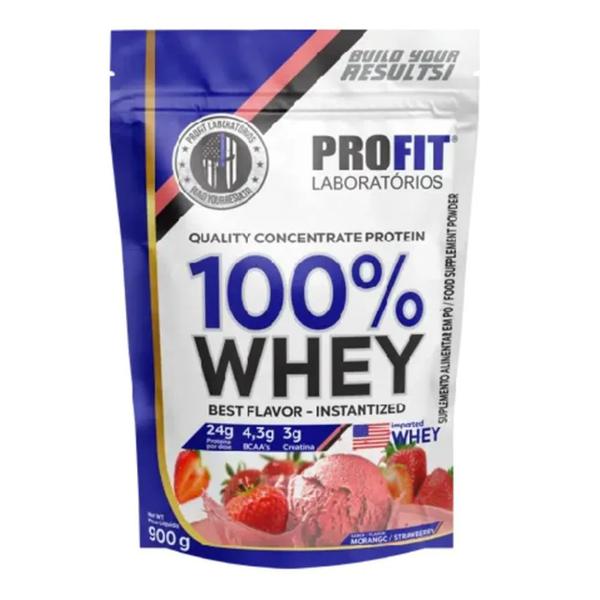 WHEY 100% PROFIT MORANGO SH900GR