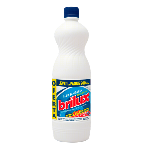 AGUA SANITARIA BRILUX PG900ML 1lt