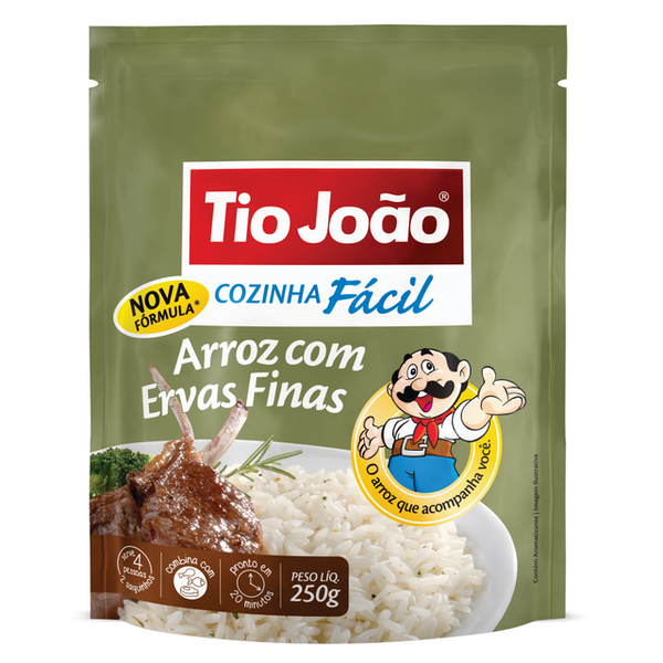 ARROZ TIO JOAO FACIL ERVAS FINAS 250g