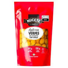 AZEITONA NUCETE VERDE C/CAROÇO SACHE 120g
