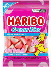BALA HARIBO GEL 80g CREAM KISS