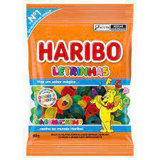 BALA HARIBO GEL LETRINHAS 80g