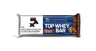 BARRA TOP WHEY MAX TITANIUM 41g CHOCOLATE/AVELA