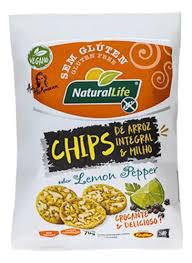 BISCO. KODILAR CHIPS DE ARROZ E MILHO SAB. 70g LEMON PEPPER