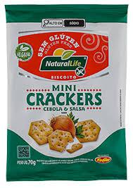 BISCO. KODILAR MINI CRACKERS S/GLUTEN SAB. 70g CEBOLA E SALSA