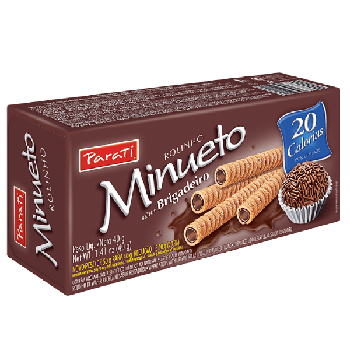 BISCOITO PARATI MINUETO WAFER ROLINHO SAB. 40g BRIGADEIRO