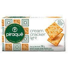 BISCOITO PIRAQUE CREAM CRACKER 184g LIGHT