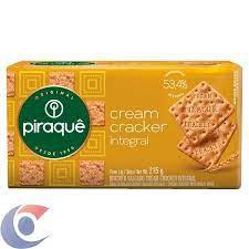 BISCOITO PIRAQUE CREAM CRACKER INTEGRAL 215g