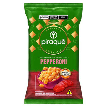 BISCOITO PIRAQUE SALGADO 50g PEPERONI