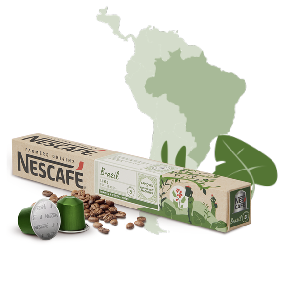 CAPSULAS NESCAFE NESPRESSO BRASIL LUNGO 10un