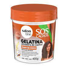CREME SALON LINE GELATINA SOS FRANG. 400g OLEO DE COCO