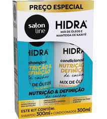 KIT SH 300ML+COND 300ML SLINE HIDRA 300ml MIX OLEO KARITE