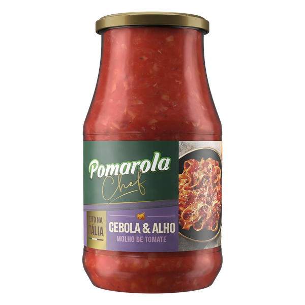 MOLHO T POMAROLA CEBOLA & ALHO 420g
