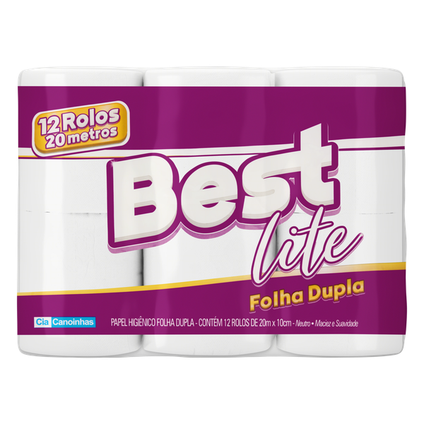 PAPEL HIG BEST LITE F DUPLA NEUTRO 20M 12un