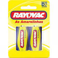 PILHA RAYOVAC AMARELINHAS GRANDE 2un