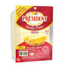 QUEIJO FATIADO PRATO PRESIDENT 300g