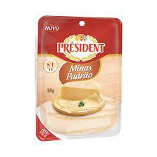 QUEIJO MINAS PADRAO FATIADO PRESIDENT 150g