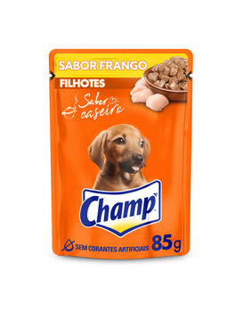 RACAO CAES CHAMP SAB SACHE 85g FILHOTE FRANGO