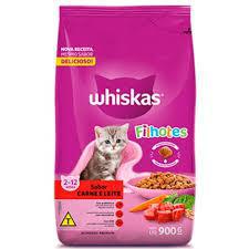 RACAO GATO WHISKAS SAB. 900g CARNE FILHOTE
