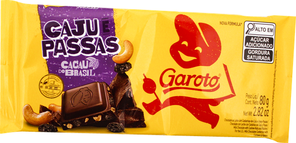 CHOC GAROTO PASS CAJU 80