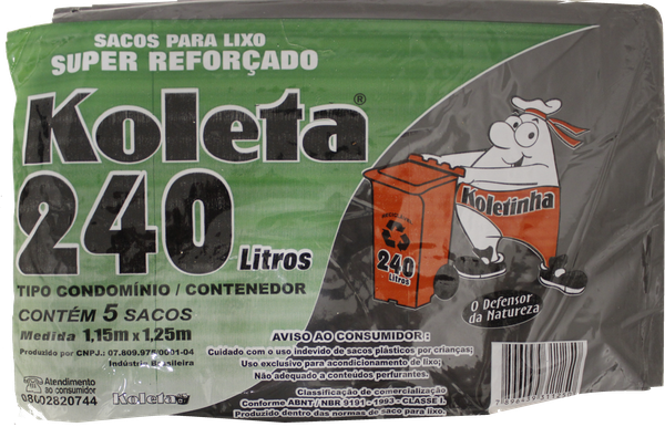 SC LIXO KOLETA 240LT 5UN