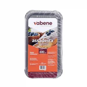 ASSADEIRA PET BOLO VABENE 600ML RETANG