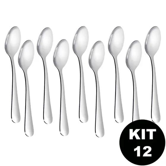 CONJ COLHER 12PCS INOX
