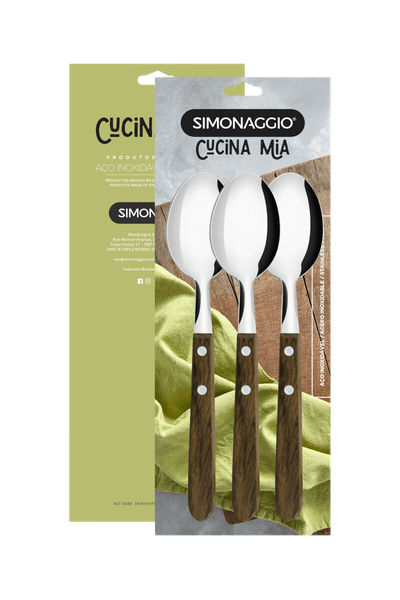 CONJ COLHER SIMONAGGIO 3PCS MADEIRA
