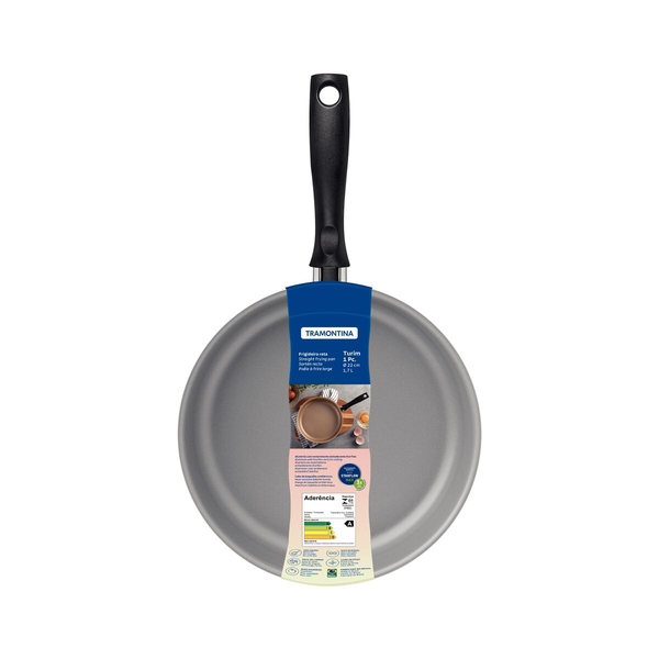 FRIGIDEIRA TRAMONTINA 22CM TURIM CINZA