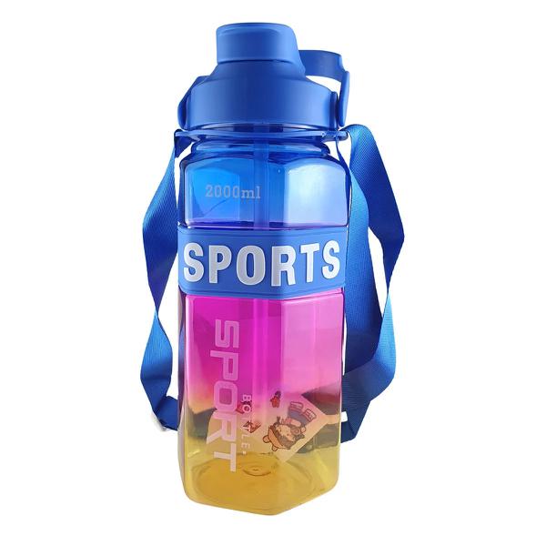 GARRAFA PLASTICA SPORTS 2L CORES