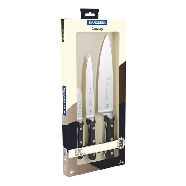 JOGO FACAS TRAMONTINA 3PC CENTURY