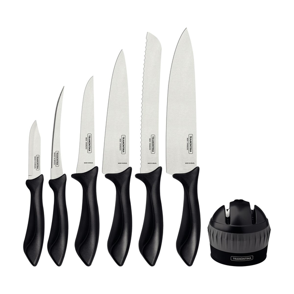 JOGO FACAS TRAMONTINA INOX 7PC AFFILATA