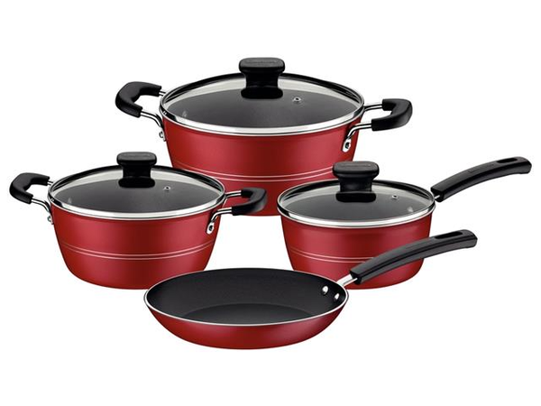 JOGO PANELA TRAMONTINA 4PCS SICILIA VERM